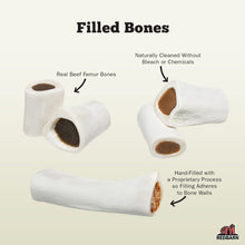 Load image into Gallery viewer, Redbarn Pet Products Small Filled Dog Bones, Peanut Butter Flavor - Long Lasting Stuffed Femur Chew Treat Made in USA - 4 Count - Packaging May Vary