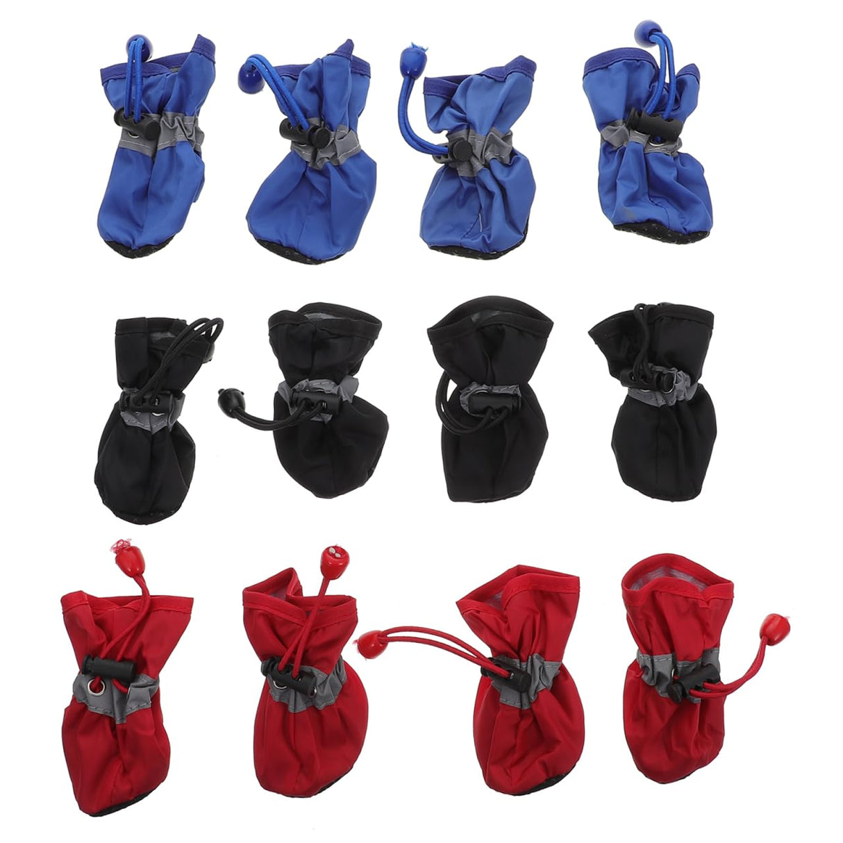 Toddmomy 12Pcs Dog Shoes Anti-Slip Sole Dog Boots & Paw Protector for Small Medium Pet Rainy Days Outdoor Use Keeps Paws Dry Warm