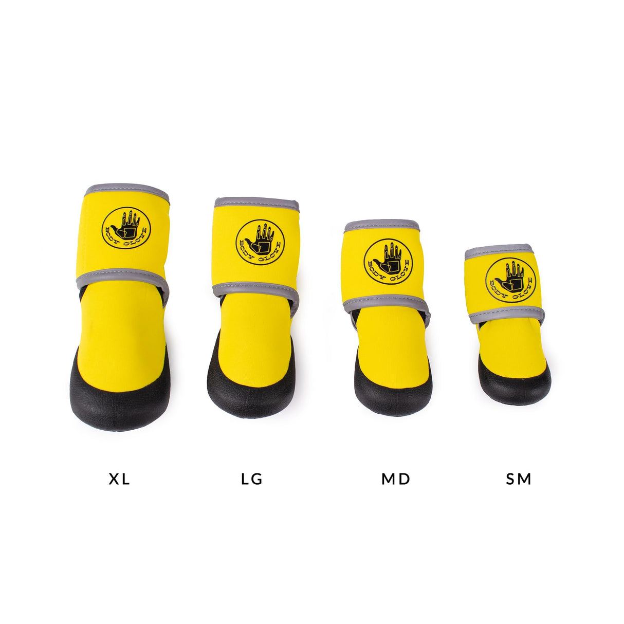 Body Glove Paw Protector Booties (Yellow, X-Large)