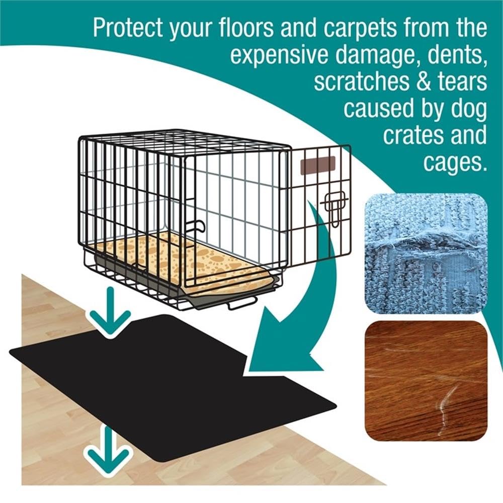 Floortex P-Tex Polypropylene Pet Crate Floor Protection Mat - XXL - 32" x 50" x 0.04''