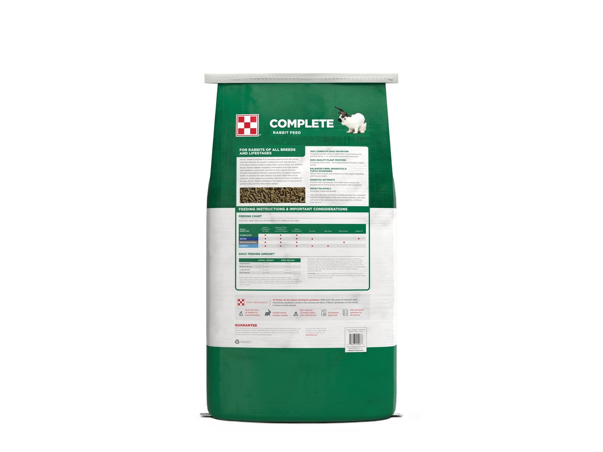 Purina Rabbit Food Complete Pellets, 25 lb