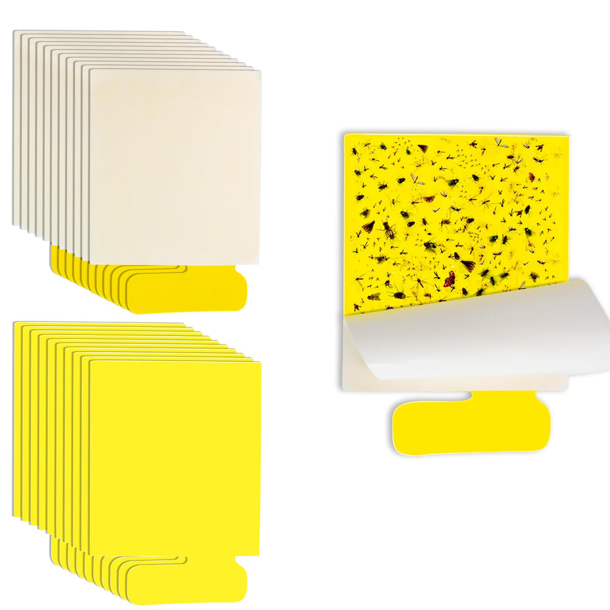 25 Pack Yellow Sticky Traps for Flying Insect Traps Plug In and Mosquito Traps, Long - Lasting and Non-Toxic, Durable Glue Boards Compatible with HiAnifri SUNAYA Protecker Mayardfun Flying Insect Trap
