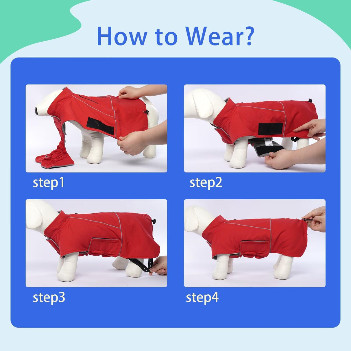 MIGOHI Waterproof Dog Jacket,XL Dog Coat,Reflective XL Fleece Jacket for Dogs,Extra Large Winter Coat Snowsuit,Large Snow Clothes for Dogs Male Female,Australian Shepherd,Beagle,XL,Red