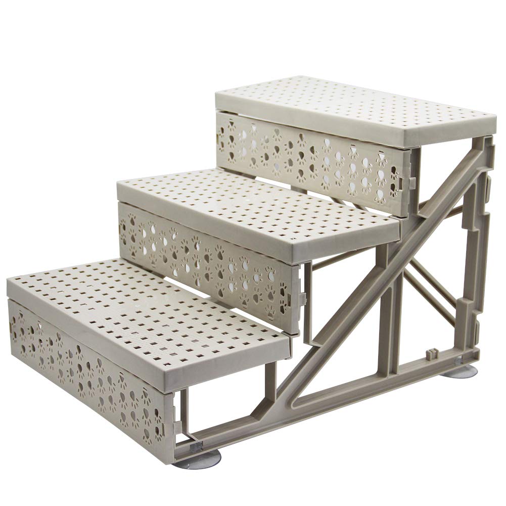 YOFIT Doggy Steps - Non-Slip 3 Steps Pet Stairs,Holds Up to 50 lbs