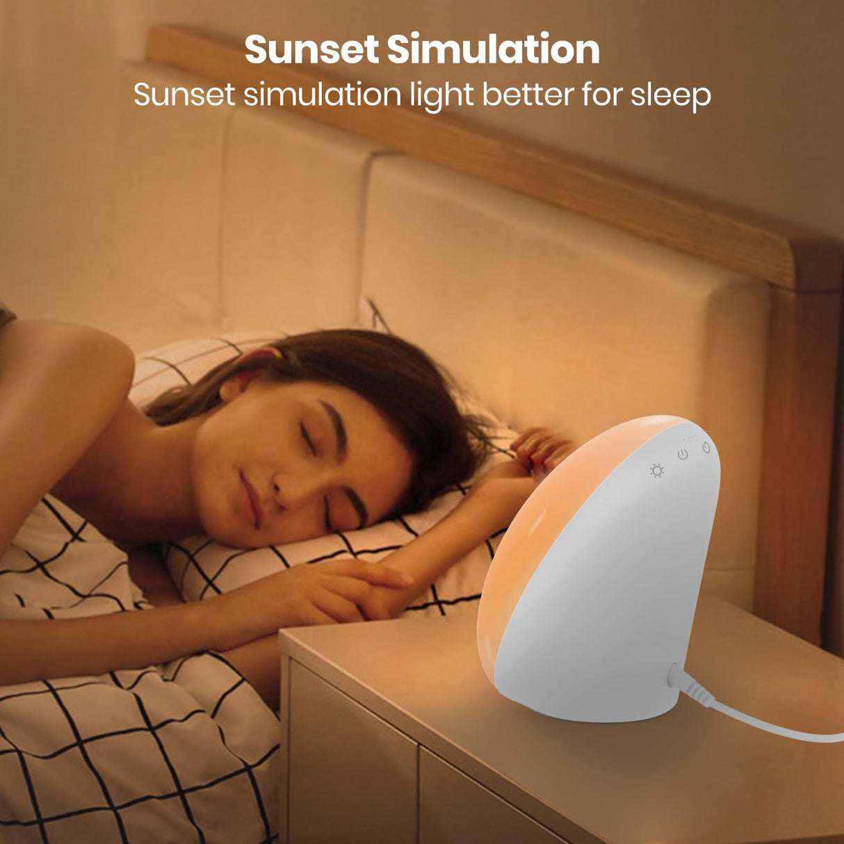 LASTAR Sun Lamp, 10,000 Lux Sunlight Lamp with 4 Color Temperatures & 5 Brightness Level & 60Min Timer, Touch Control Happy Lamp with Memory Function for Home/Office/Sleep