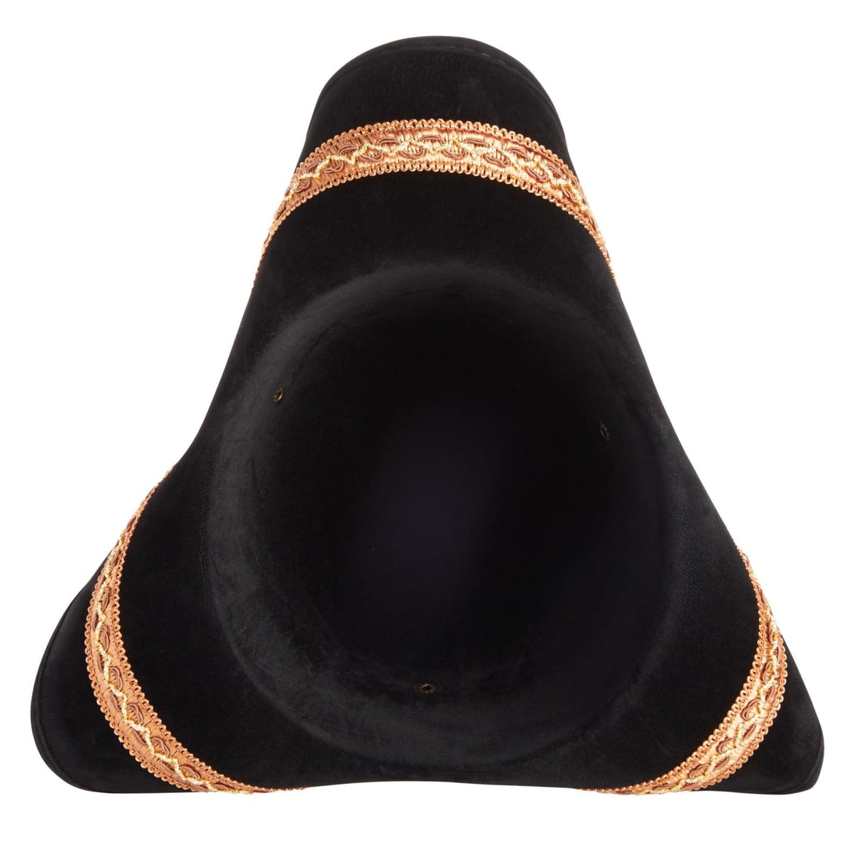 Juvale Tricorn Pirate Hat with Feather for Halloween Outfit - Black Renaissance Hat for Colonial Revolutionary War Theme Birthday Party Costume, Dress Up, Adult Size
