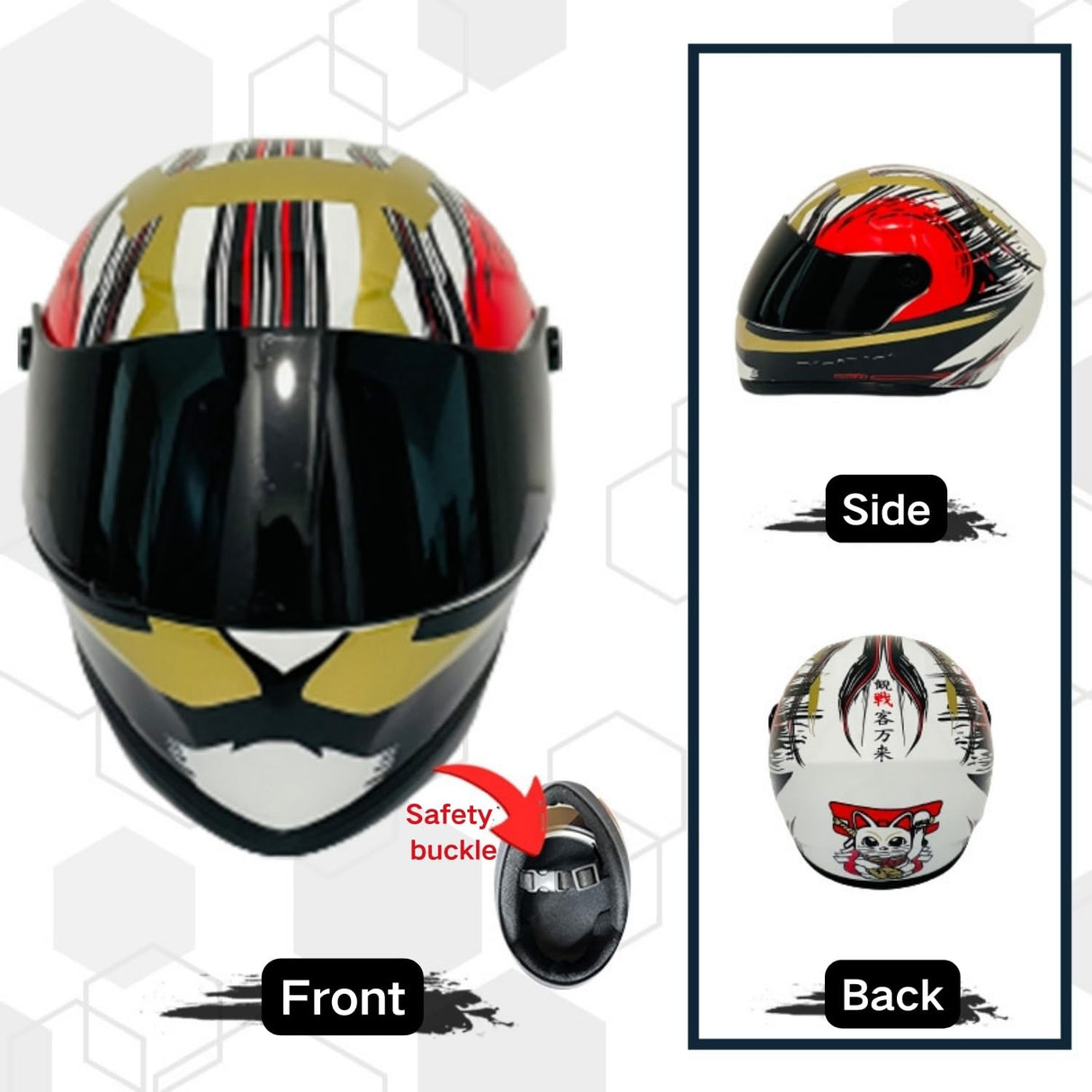 FORZENA Dog Motorcycle Helmet Cat Full Face Motorcycle Helmet Outdoor Motorcycle Bike Riding Helmet Hat for Doggie Puppy Kitten Pet Supplies Racing Car Fan Collectible Small Gift (Red)