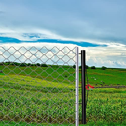 HoLarXuQ Chain Link Fabric Fence Stretcher,5-Thicken Hook Bar,31.5 Inch Woven Wire Stretcher,Fence Stretcher Tool,Steel,Black