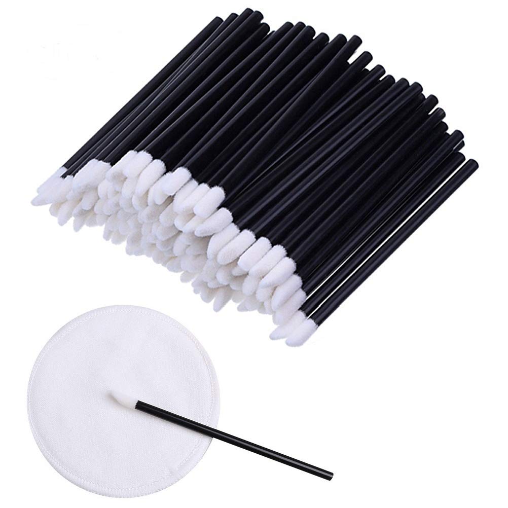 Lip Brushes, 200Pcs/Set Disposable Lip Brushes Make Up Brush Lipstick Lip Gloss Wands Applicator Tool Makeup Beauty Tool Kits