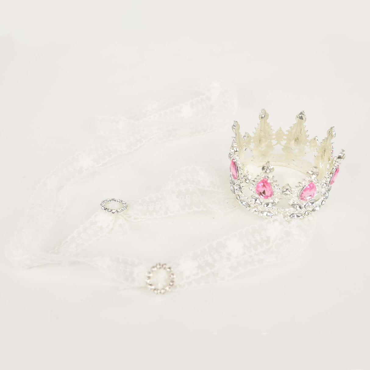 FLAdorepet Dog Princess Dress Costume with Rhinestones Crown,Pet Cat Cape Cloak Birthday Party Wedding Dress Up Outfits,Rainbow Mermaid Halloween Costume Clothes for Small Medium Large Dogs, Large