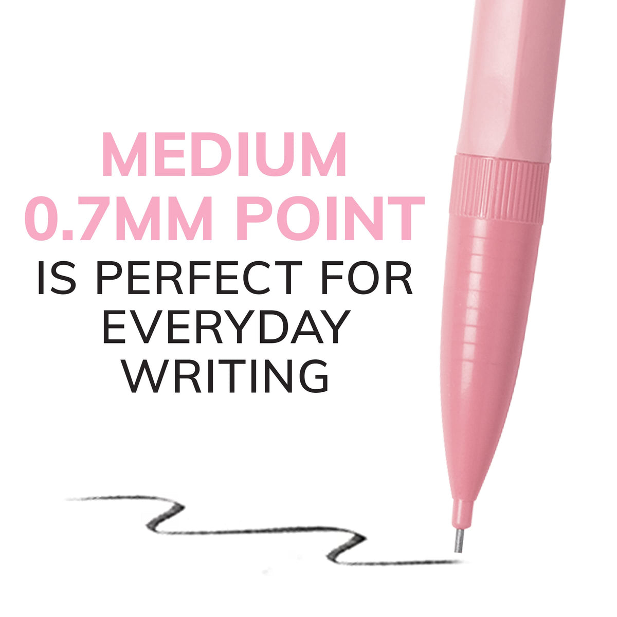 Xtra-Smooth Pastel Mechanical Pencils with Erasers, Medium Point (0.7mm), 24-Count Pack, Bulk Mechanical Pencils for School or Office Supplies