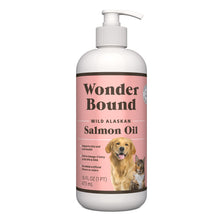 Load image into Gallery viewer, Amazon Brand - Wonder Bound Wild Alaskan Salmon Oil - Skin and Coat Support, Omega 3 Supplement for Dog and Cat , 16 fl oz