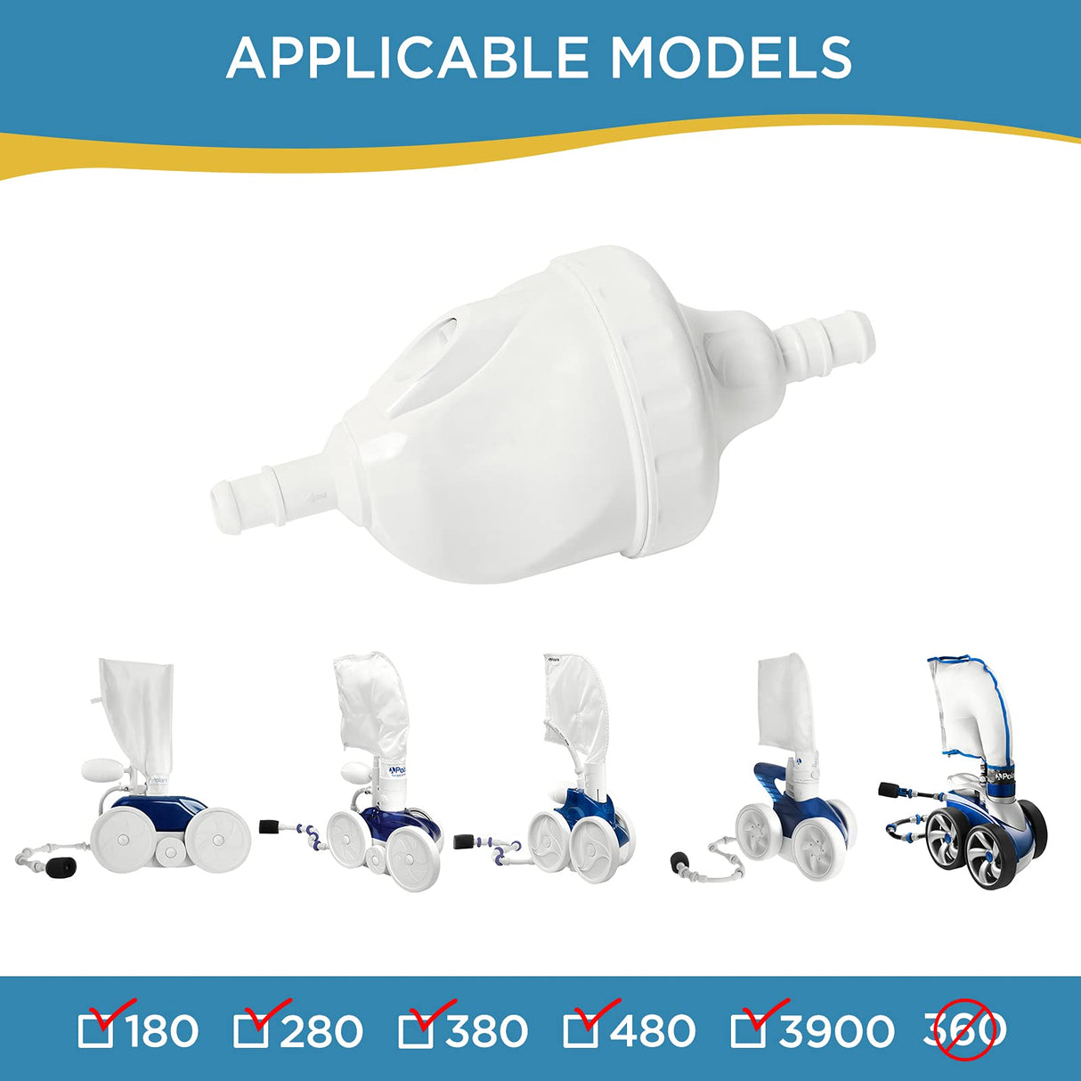 MAKHOON Upgraded G52 Backup Valve Replacement for Polaris Pool Cleaner Parts, Compatible with Polaris 180,280,380,480,3900 Pool Cleaner, The Valve Body has Been Reinforced,Longer Life Than Zodiac G52