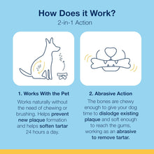 Load image into Gallery viewer, ProDen PlaqueOff System Dental Care Bones for Dogs - Dog Breath Freshener & Plaque Remover - Dog Teeth Cleaning for a Healthy Mouth - Turkey Cranberry Flavor - 17 oz