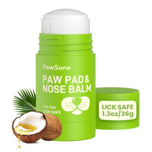 Load image into Gallery viewer, PawSono Lick-Safe Dog Paw & Nose Balm with Coconut Oil | Winter Snow, Road Salt & Cold Pavement Protector | All-Natural Moisturizer & Soother for Dry, Cracked Pads & Snout | Horse Hoof, Joint Care
