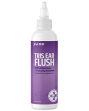 Load image into Gallery viewer, Pet MD Veterinary Tris Flush Cat & Dog Ear Cleaner - Dog Ear Flush - 12 oz