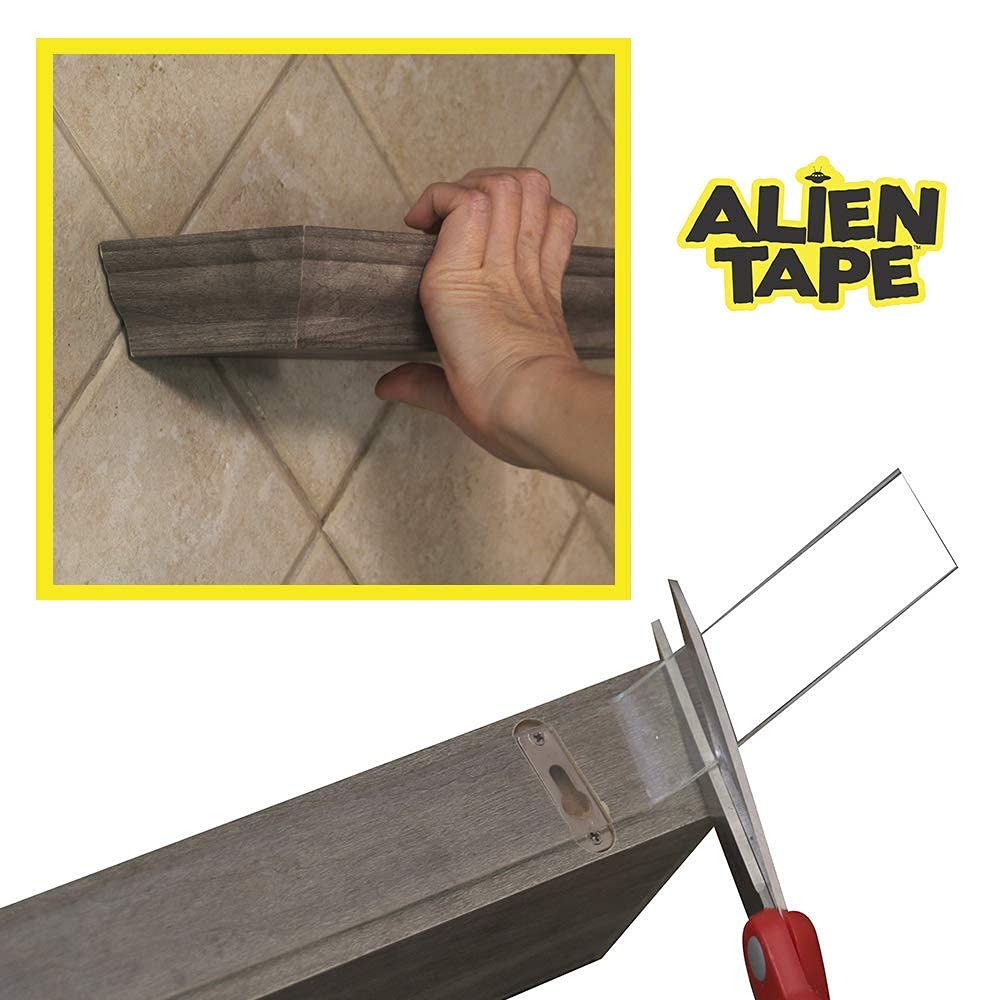 ALIEN TAPE Double Sided Tape Heavy Duty, Nano Tape, Double Sided Mounting Tape, Heavy Duty Double Sided Tape for Walls, Wall Tape, Clear Adhesive Tape for Poster Photo Wall DΓ©cor As Seen on TV 10 Feet