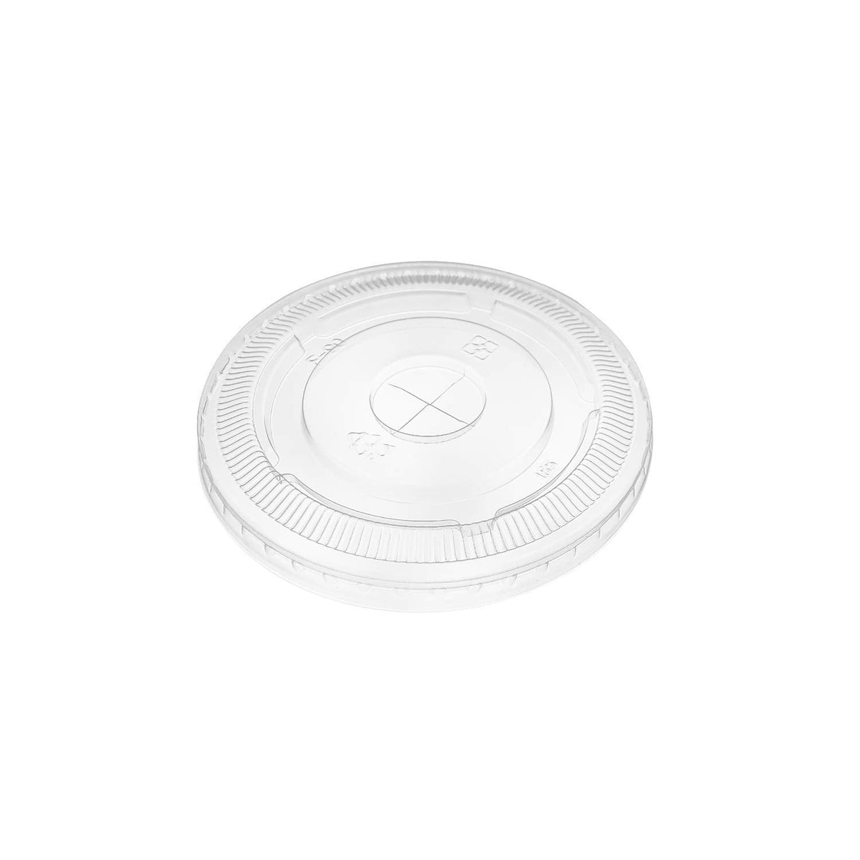Karat C-KCL90 90mm Diameter Within Rim PET Flat Lid, Fits 12 oz - 22 oz Paper Cold Cups (Pack of 1000)
