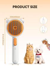 Load image into Gallery viewer, Pet Steam Brush for Dogs & Cats , Brushes for Indoor Cats with Release Button, Dual Speed Spray USB Rechargeable Grooming Supplies, Dog Brush for Shedding Suitable for All Long- and Short-haired Pets