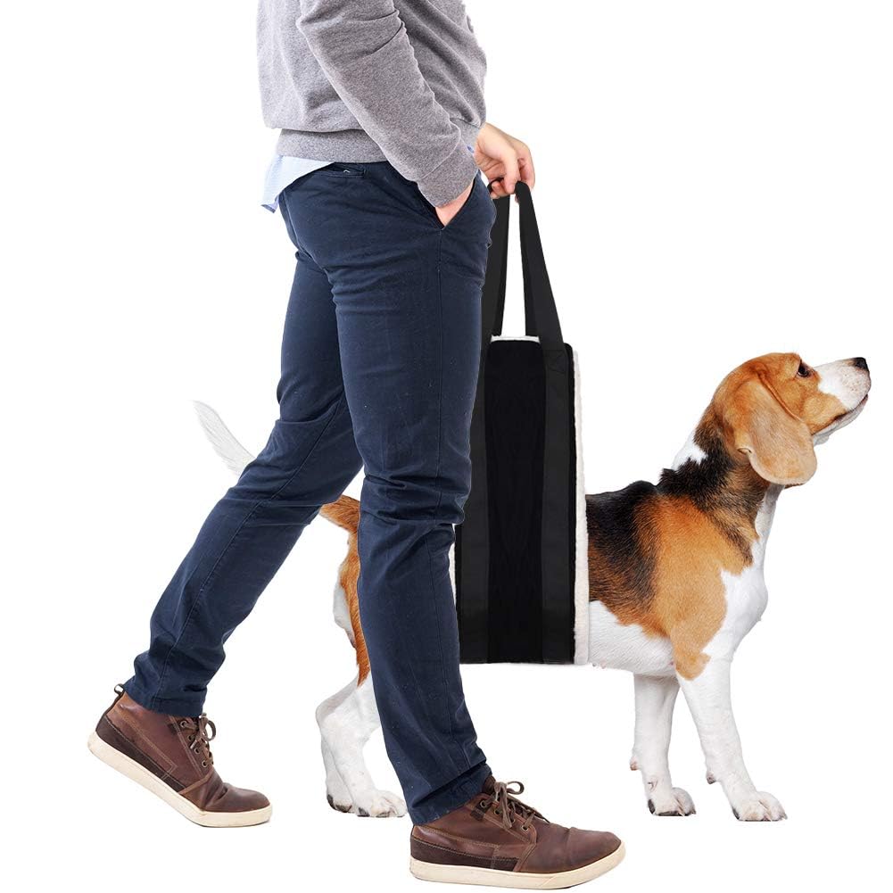 30-120 lbs Dog Sling for Large Dogs Hind Leg Support,Dog Lift Harness for Back Legs,Helps Elderly Pet with Reduced Mobility,Dog Lifter for Walking Canine Arthritis ACL Rehabilitation Rehab. (Black)