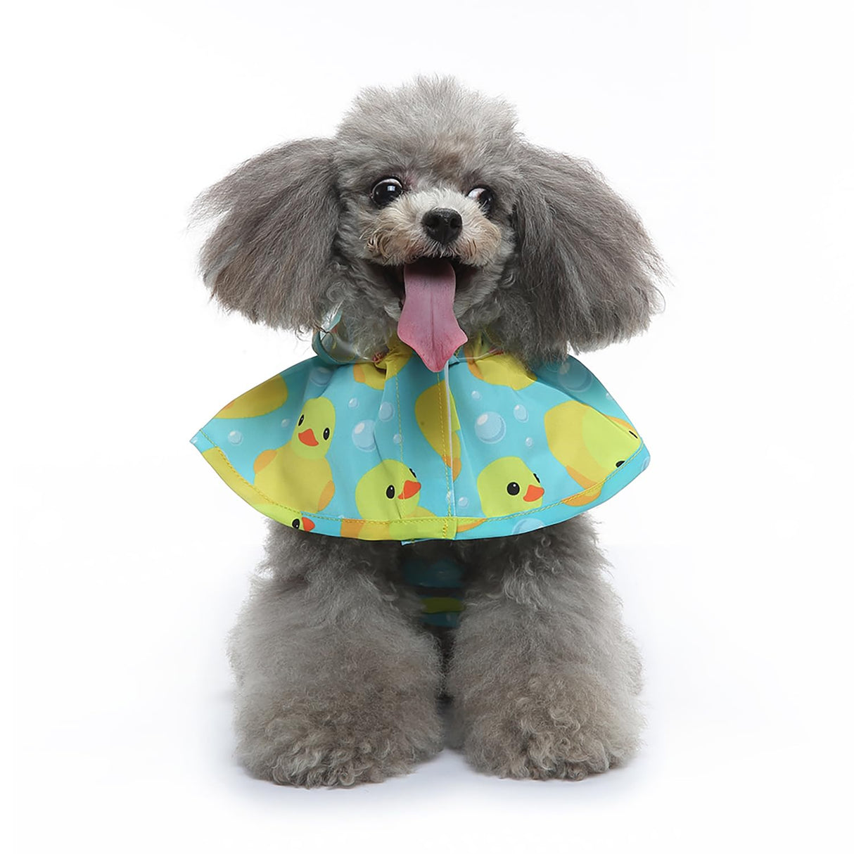 IOICYBF Dog Raincoat Hooded, Reflective Dog Slicker Poncho Adjustable Waterproof Lightweight Rain Jacket for Dogs,Duck,XXL