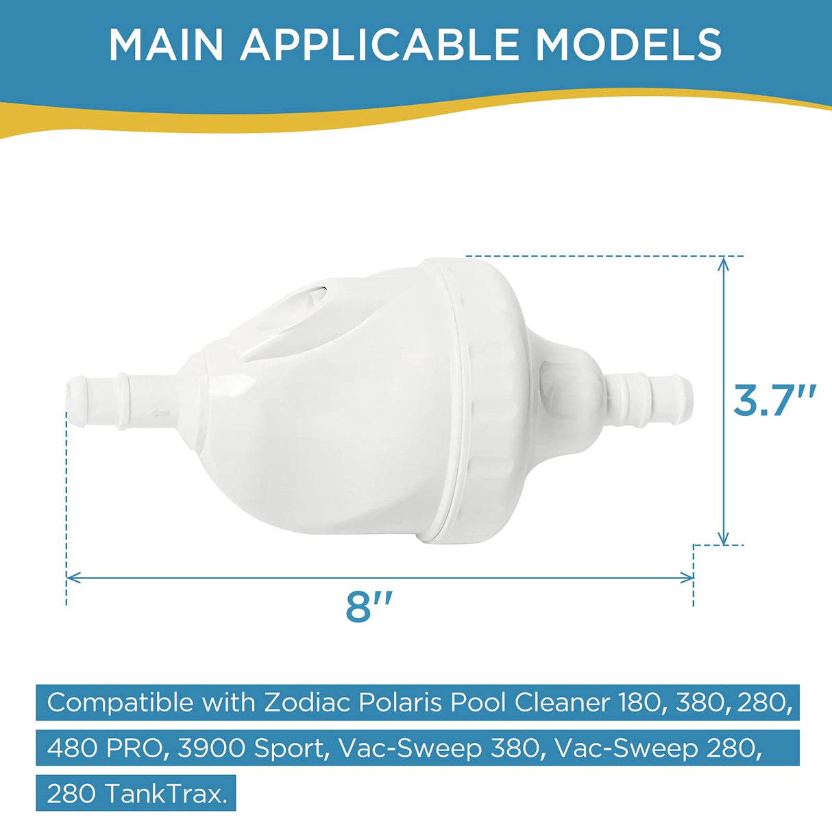 MAKHOON Upgraded G52 Backup Valve Replacement for Polaris Pool Cleaner Parts, Compatible with Polaris 180,280,380,480,3900 Pool Cleaner, The Valve Body has Been Reinforced,Longer Life Than Zodiac G52