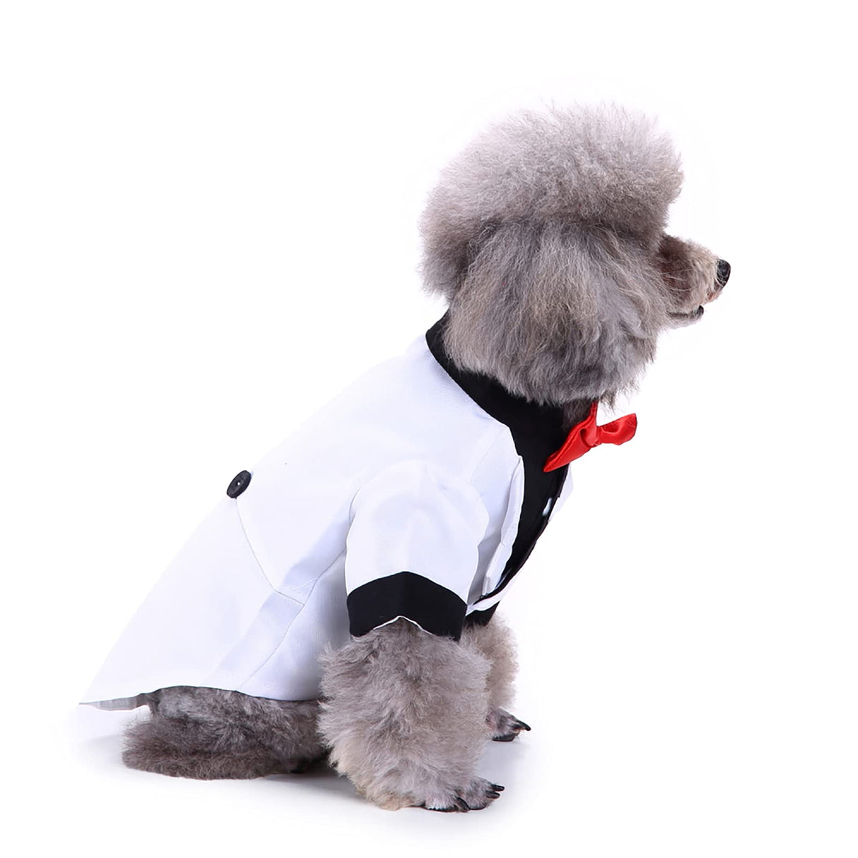Black, White, Blue Dog Shirts for Wedding, Puppy Tuxedo, Dog Formal Wear, Doggie Tux, Suit and Tie Costume White Small