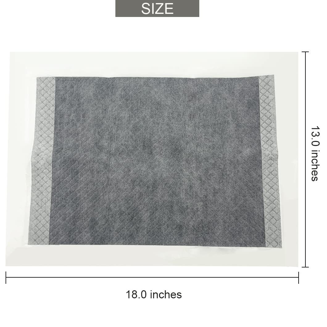 MUYG 100 Pcs Rabbit Pee Pads,Puppy Potty Training Pad Small Animals Super Absorbent Disposable Cage Liners Bamboo Charcoal Quick-Dry Mats for Rabbits Hedgehogs Chinchillas Cats Dogs(13x18In)