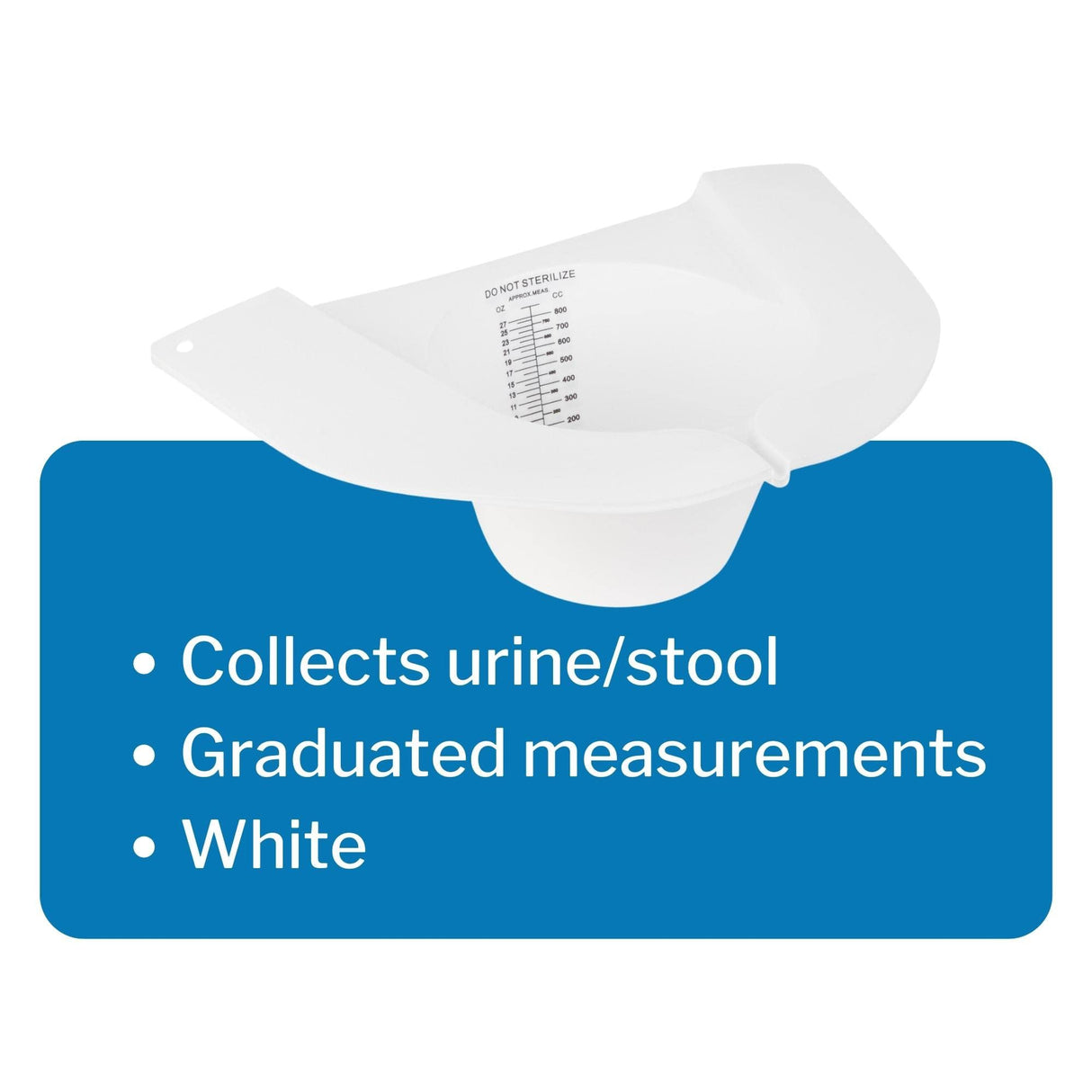 McKesson 16-9522 Commode Specimen Collector Polypropylene Without Closure 27 oz. / 800 Cc Nonsterile (Pack of 100)