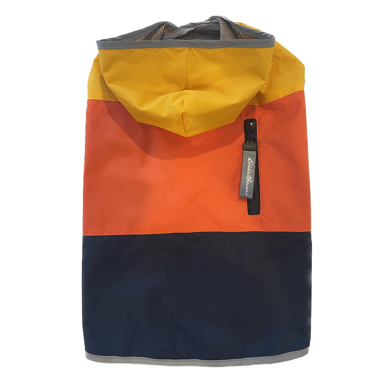 Eddie Bauer E23210XL Ravenna Colorblocked Dog Windbreaker Jacket in XL, Orange and Blue