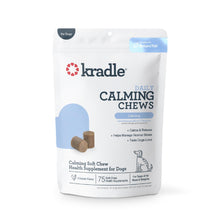Load image into Gallery viewer, Kradle Calming Chews for Dogs -Vet Formulated with L-Theanine, Ashwagandha and GABA for Managing Normal Stress and Promoting Relaxation - Chicken Flavored Calming Supplement - 75 Soft Chews