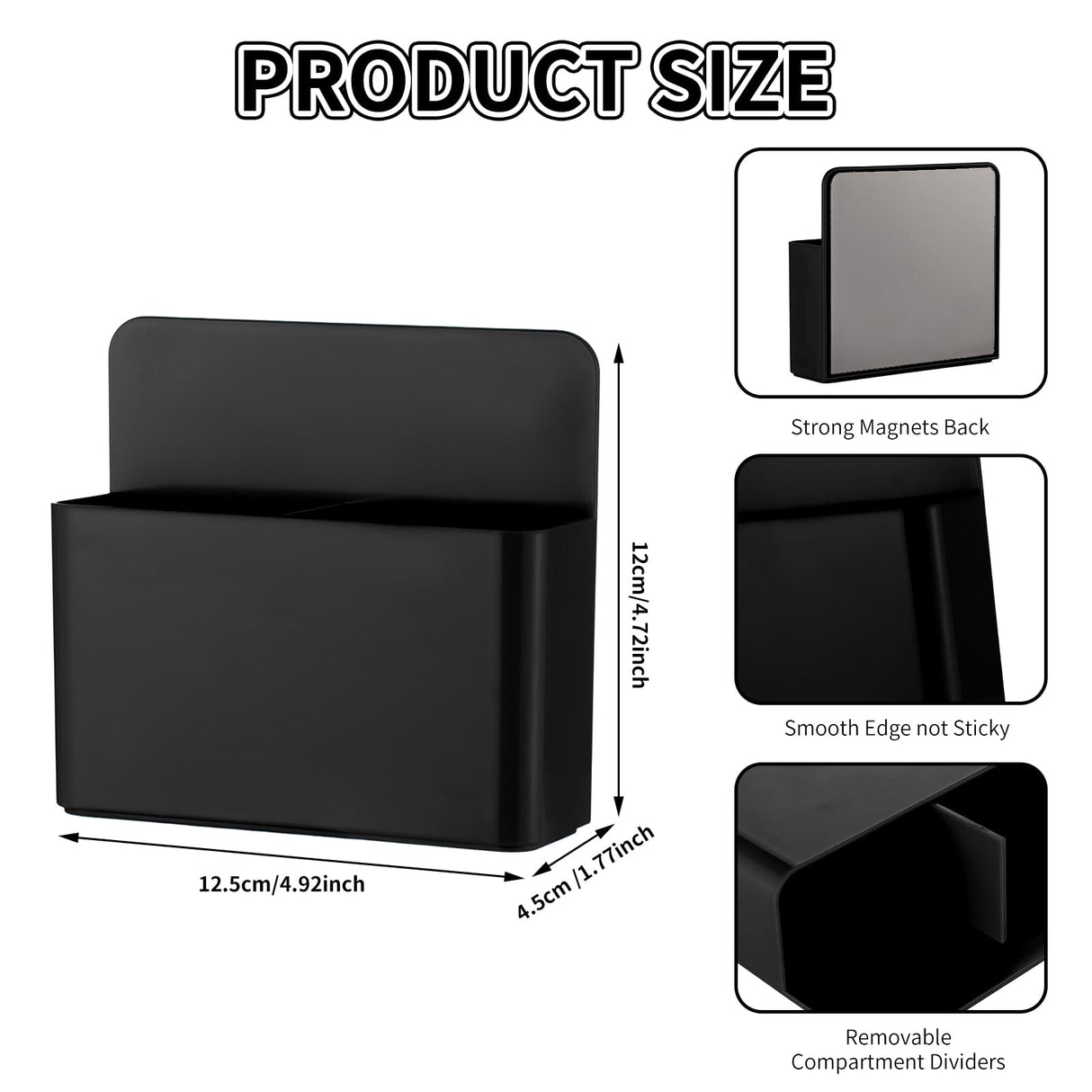 Camelmother 2Pcs Magnetic Dry Erase Marker Holder For Whiteboard Fridge