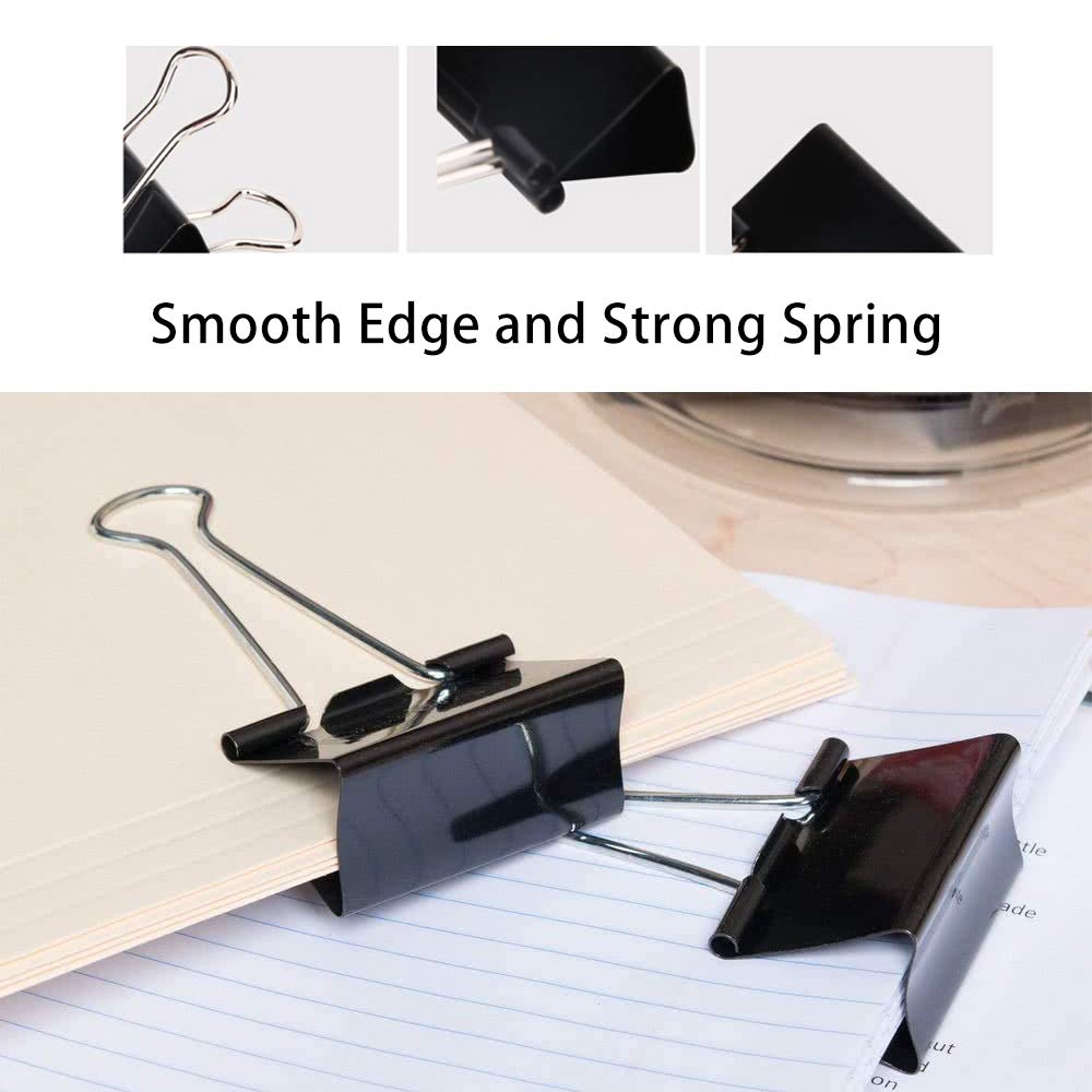 Ufmarine Extra Large Binder Clips 2.4 Inch Length, Jumbo Binder Clips for Office (8 Pcs)