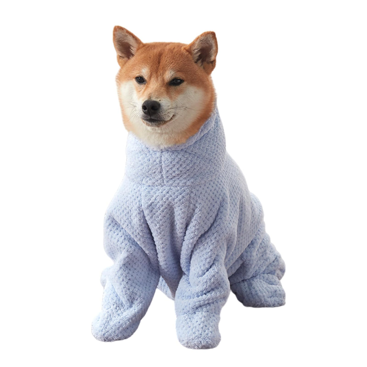 MANON ROSA Dog Bathrobe Towel - Absorbent Microfiber Robe for Small Medium Dogs and Cats - Quick-Drying Pet Drying Towel for After Bath Pool Beach (Medium Fits Pets 8-14lbs Back Length 15.8")