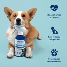 Load image into Gallery viewer, Vetericyn Plus Dog Wound Care Spray | Healing Aid and Skin Repair, Clean Wounds, Relieve Dog Skin Allergies, Safe for All Animals. 16 ounces