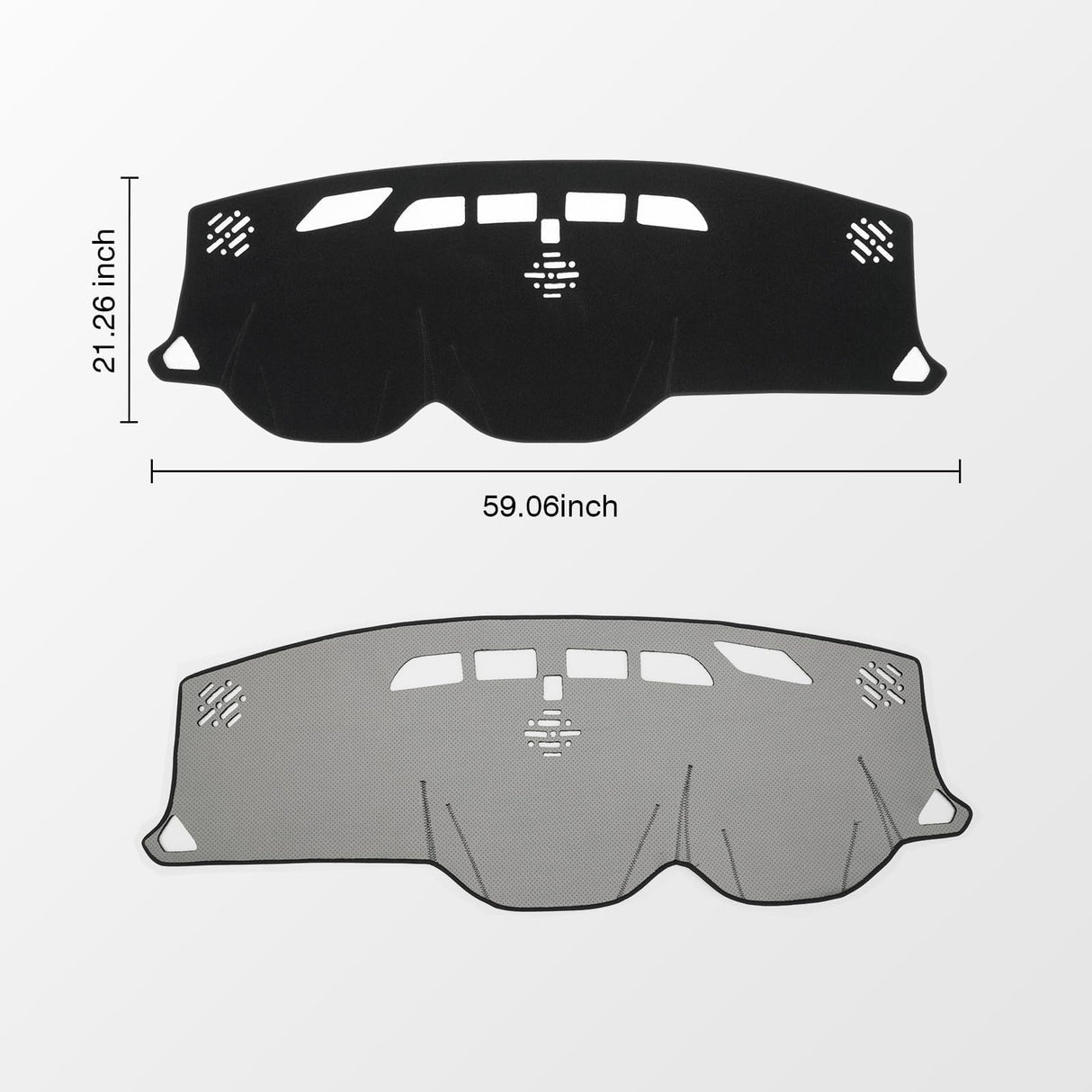 KUST Black Dash Cover for Chevy Chevrolet Traverse 2018-2023 (L, LS, LT,Premier, High Country) Polyester Dashboard Cover Non-Slip Interior Accessories for Traverse Custom Fit Dash Mat