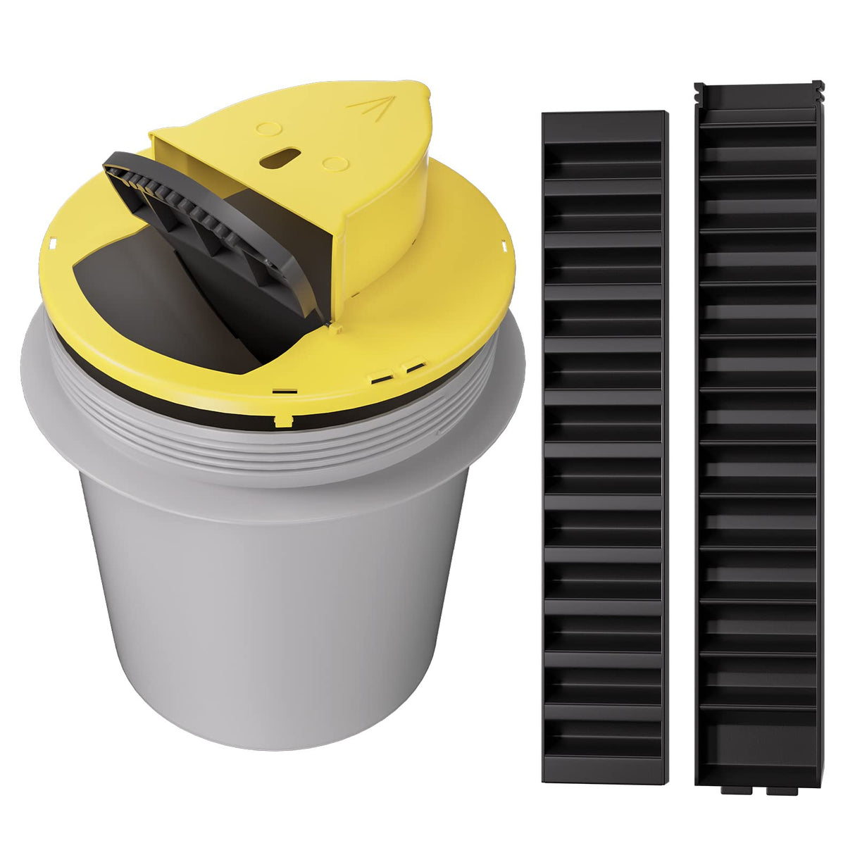 Mouse Trap Bucket - Multi-Catch, Auto-Reset, Humane or Lethal Rat Trap - Mouse Traps Indoor for Home - No Chemicals or Glue Needed - Durable ABS Material - 5 Gallon Bucket Compatible 3pcs