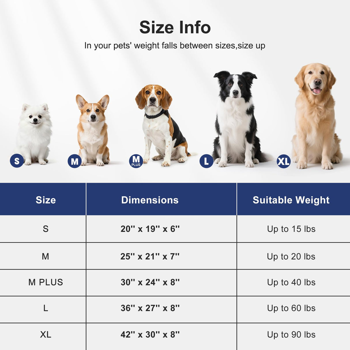 FURTIME Washable Dog Bed Medium Size Dogs, Rectangle Comfy Fluffy Medium Dog Bed, Removable Zipper Cover Machine Wash, Orthopedic Bed Durable Pet Cuddler with Anti-Slip Bottom, 25x21x7 in, Dark Grey