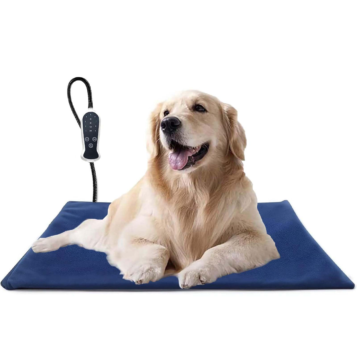 Pet Heating Pad, Electric Dog Cat Heating Pad with 6 Adjustable Temperature & 5 Timers, Indoor Warming Heated Mat Pad with Removable Cover & Chew Resistant Cord (L: 32"x 20")