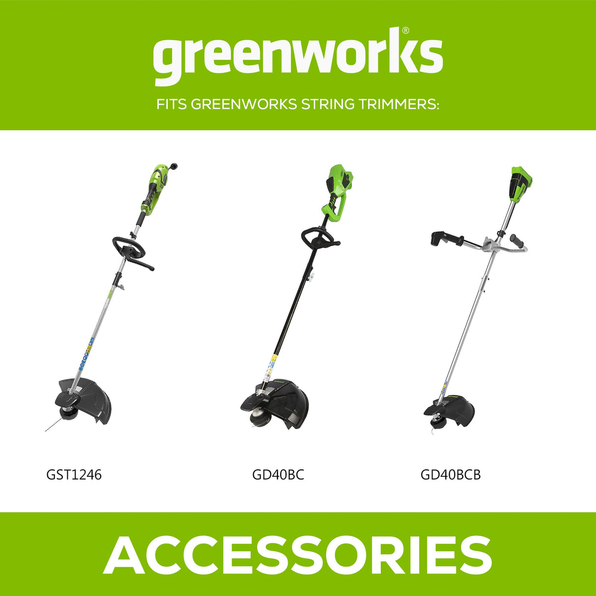 Greenworks Trimmer Head 2926507 for Greenworks String Trimmer GD40BC GD40BCB Series