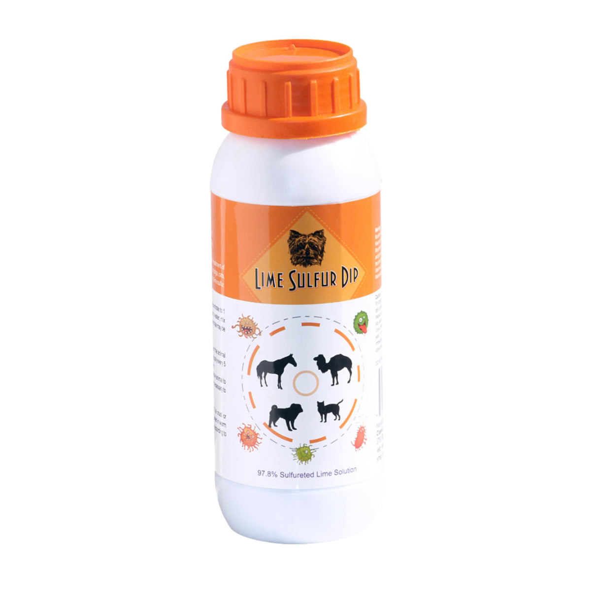 Lime Sulfur Dip β Concentrated Antimicrobial & Antiparasitic Solution for Itchy Skin, Mange, Ringworm & Dermatitis β Safe for Dogs, Cats, Puppies, Kittens, Horses, and Livestock (16 oz)