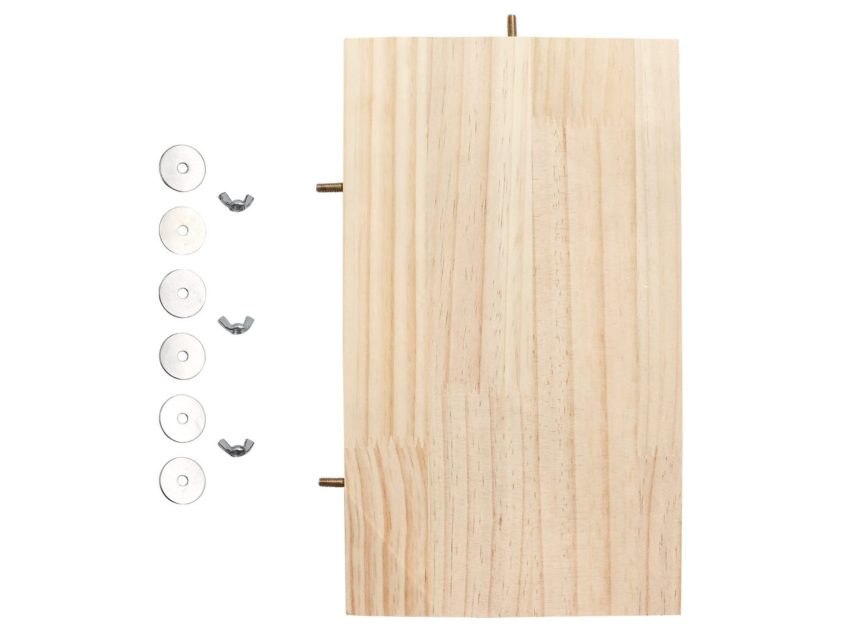 13.6Γ7.9 Inches Large Bird Perch Stand Platform, Natural Wooden Small Animals Cage Accessories, Rectangle Stand Perch Shelf for Parrot Parakeet Cockatiel Rat Hamster Guinea Pig Conure Chinchillas