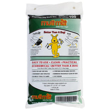 Load image into Gallery viewer, Mutt Mitt® 100 White & Black 2-Ply Dog Waste Bags on 1 Dog Waste Bag Station Header - 300% Thicker than mini roll dog waste bags - no more warm & yuck feeling