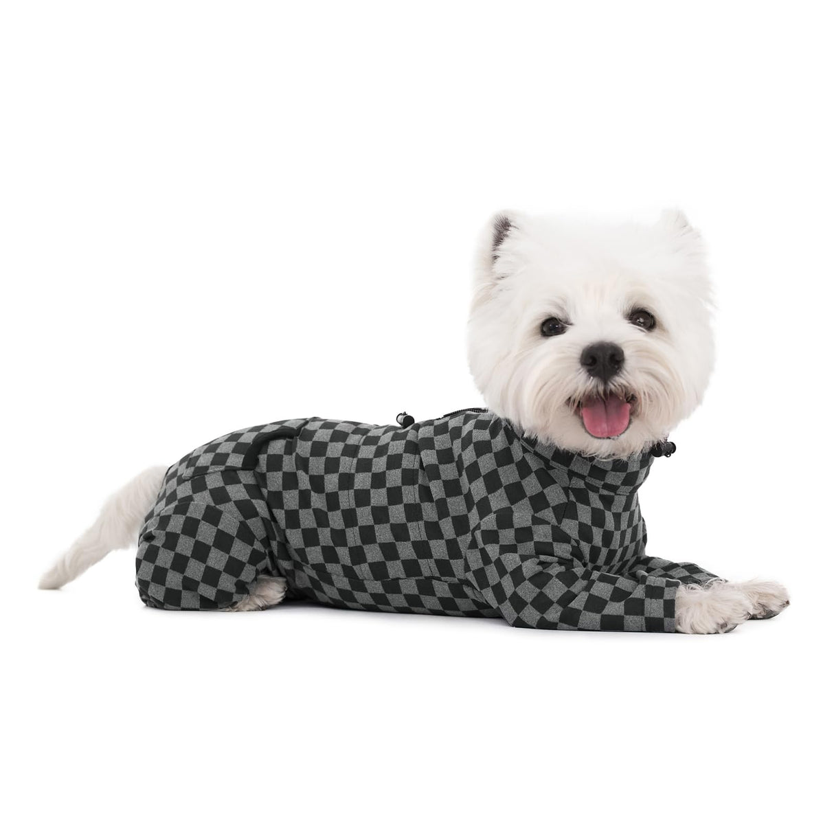 Dog Winter Coat, Warm Fleece Dog Cold Weather Coats, Plaid Turtleneck Dog Pajamas, Pullover Dog Jumpsuit, Turtleneck Dog Winter Clothes for Small Medium Dogs, Dog Onesie Anti Hair Shedding