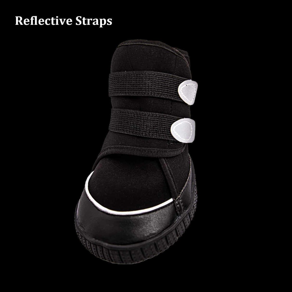 Adorepaw Dog Shoes for Large Dogs with Reflective Straps, Dog Boots for Winter, Dog Boots & Paw Protectors with Nonslip Sole (4PCS/Set)