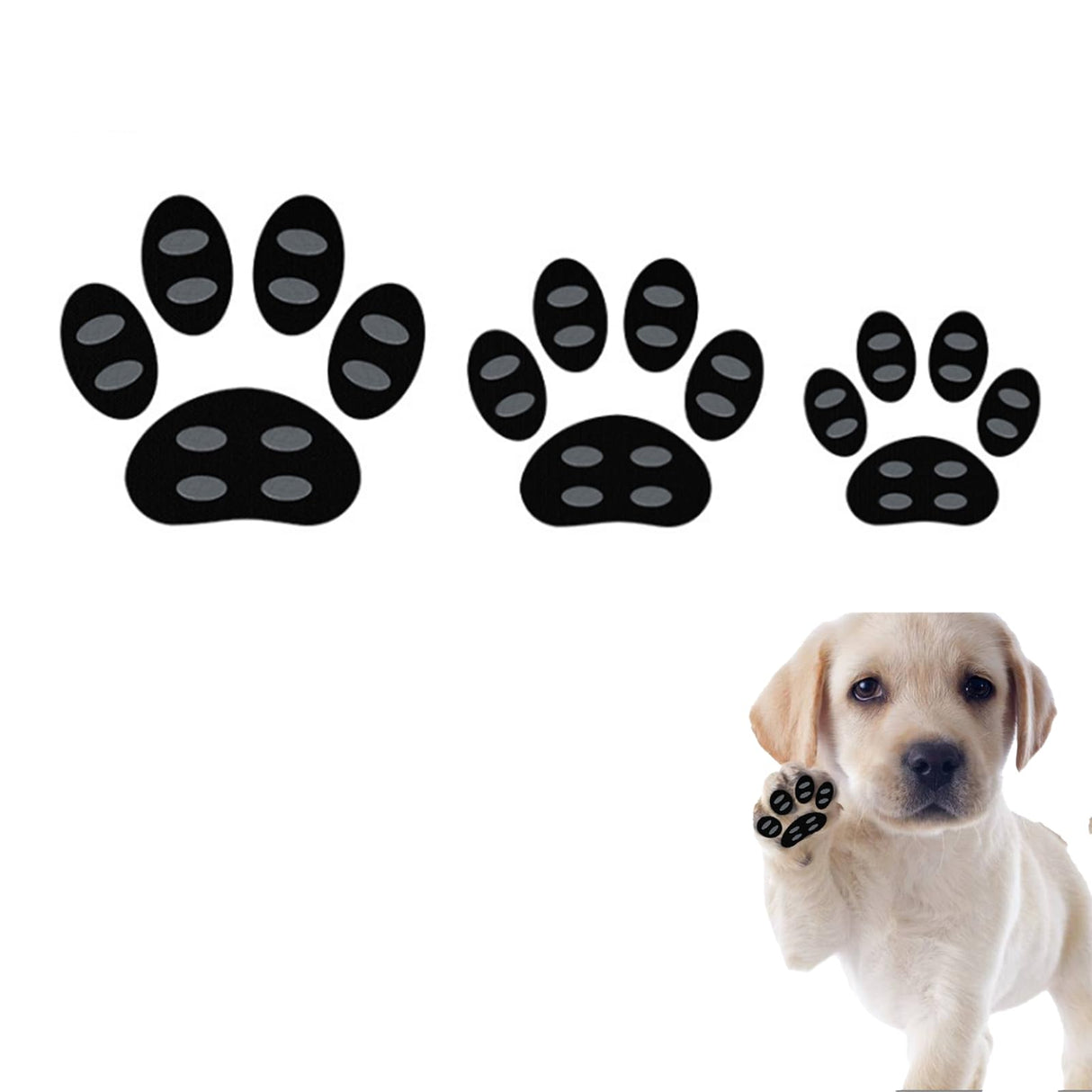 Bellevuee Dog Paw Protector Anti-Slip Pads, Toe Grips for Dogs from Slipping On Hardwood Floors, Stronger Self-Adhesive Paw Pad Provide Traction for Senior, Injured Dogs (5 Sets - 10 Pads) (L)