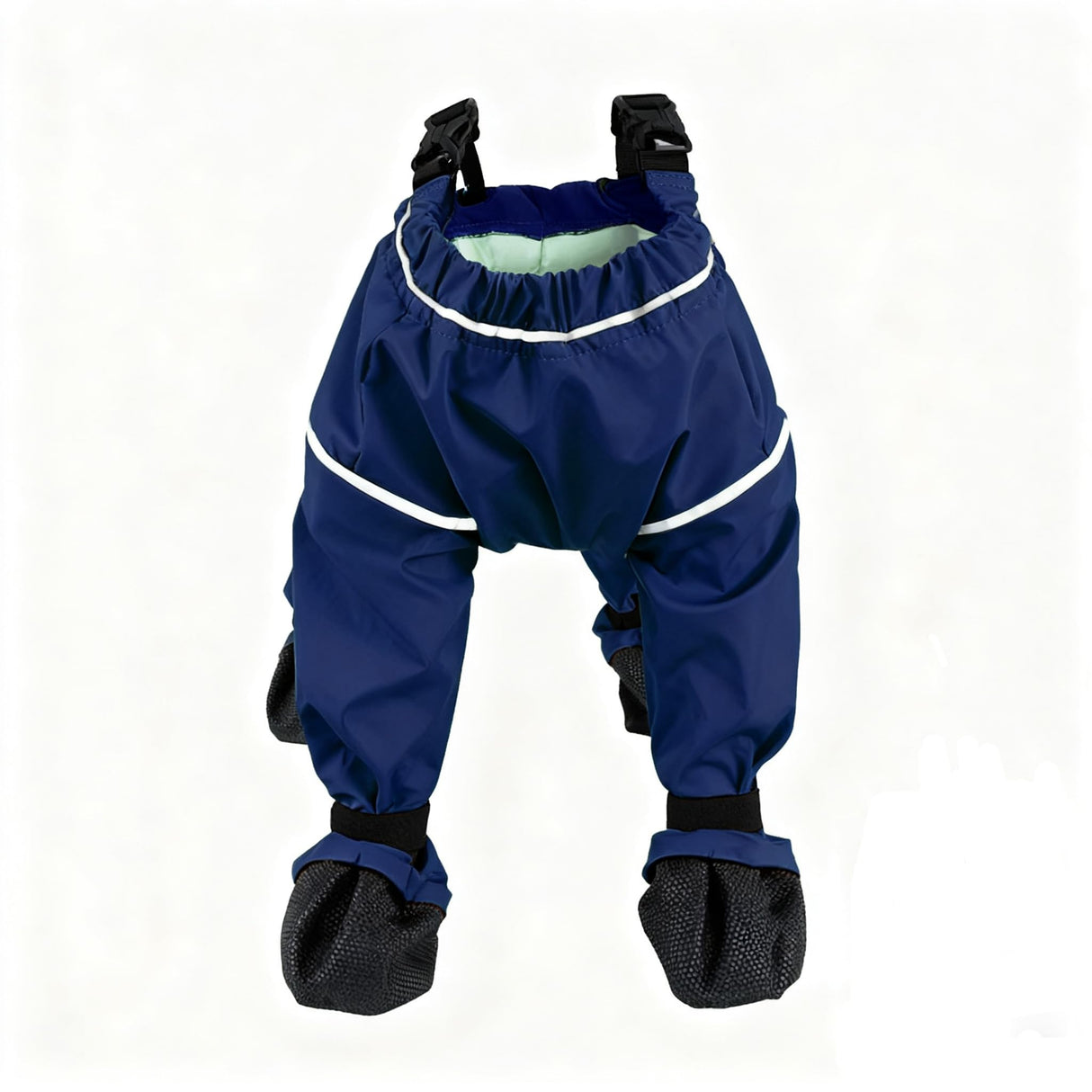 2026 Dog Snowsuit with Attached Boots,Dog Snowsuit with BootsFull Leg & Paw Protection,for Small Medium Dogs in Snow,Rain&Mud (Dark Blue,XL)