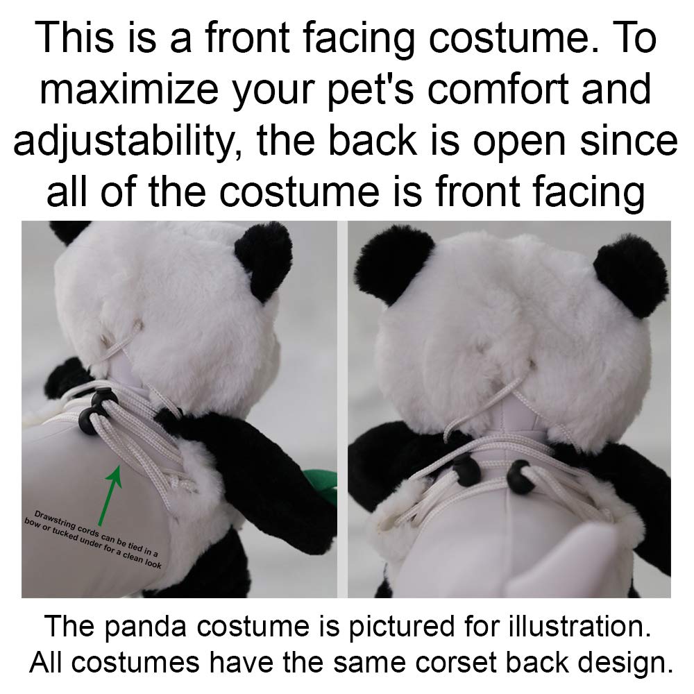 Pandaloon Dog Halloween Costume - As Seen on Shark Tank - Patented - Funny Costume with Arms for Small and Medium Dogs and Cats (Bunny, Size 2(15-16 in Height at TOP of Head,Girth<16 in))