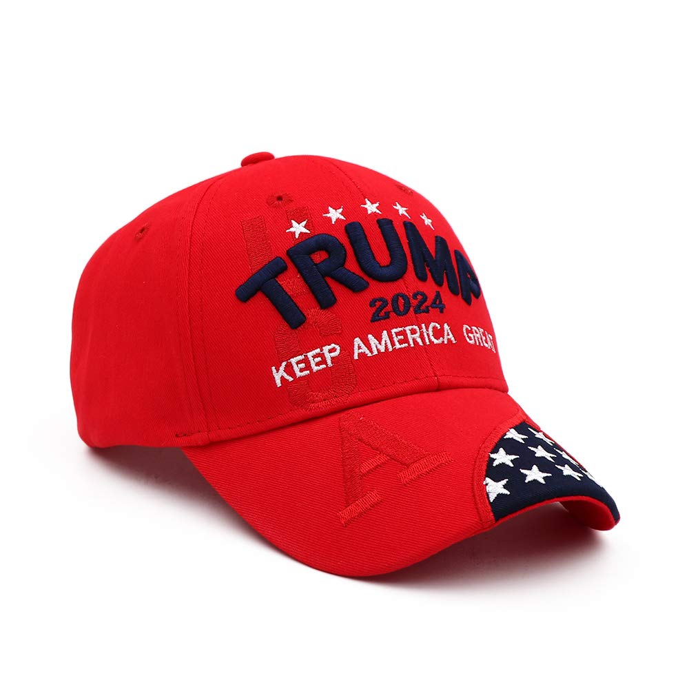 MAGA Hat Trump Hat 2024 Embroidered Make America Great Again Donald Trump Slogan Adjustable Camo Baseball Cap for Woman Men