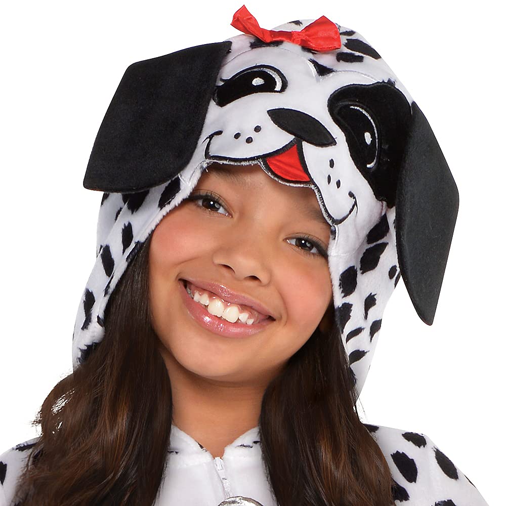 Dalmatian Dog Hooded Dress Costume - Girl Large 12-14, 1 Pc
